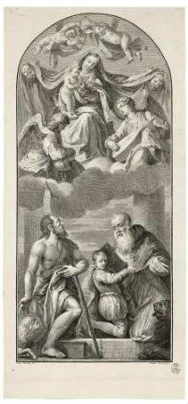 Maria mit dem Kind sowie den Heiligen Johannes der Täufer und Hieronymus