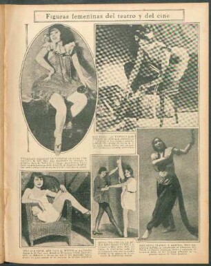 Figuras femeninas del teatro y del cine [Fotografías]