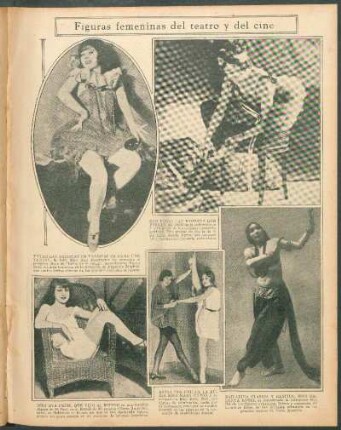 Figuras femeninas del teatro y del cine [Fotografías]
