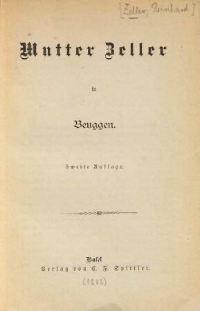 Mutter Zeller in Beuggen