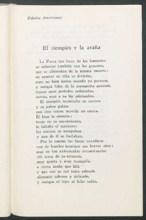 El ciempiés a la araña