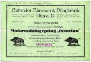 Motoranhängepflug "Octavian"