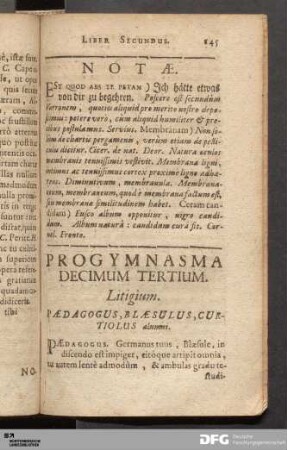 Progymnasma Decimum Tertium. Litigium.
