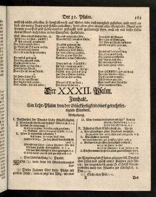 161-169, Der XXXII. Psalm