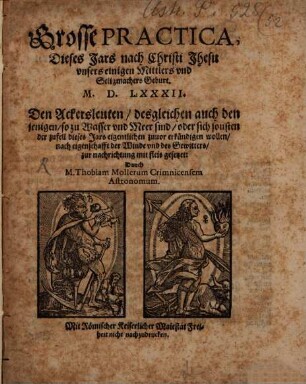 Große Practica dieses Jars ... 1582