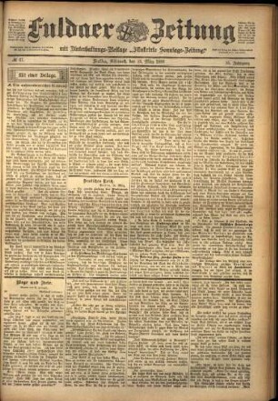 Ausgabe vom Mittwoch, den 23. März 1898.