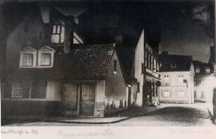 Altstadt, Dörfle. Markgrafenstraße/Ecke Brunnenstraße