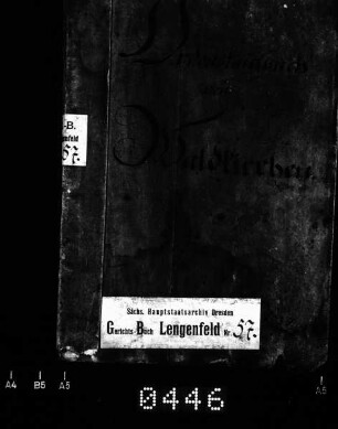 Kaufbuch von Waldkirchen (bei Lengenfeld)