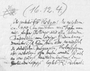 Brief an Karl Röttger