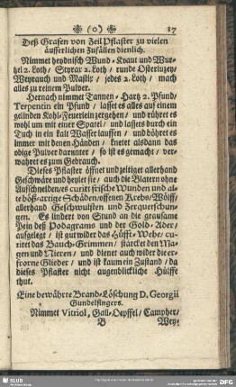 Eine bewährte Brand-Löschung D. Georgii Gundelfingers