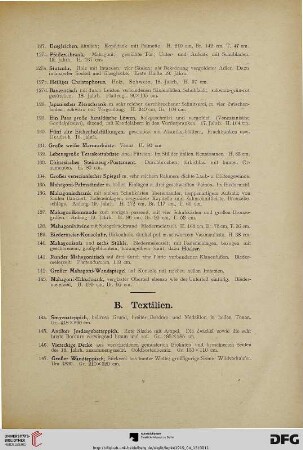 B. Textilien (Nr. 144-188)