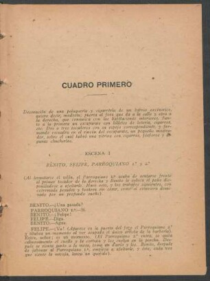 Cuadro primero