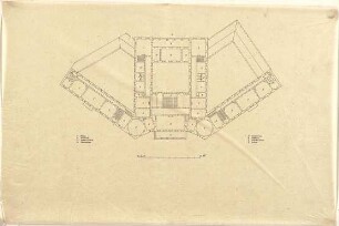 Stegmann, Carl von; Karlsruhe; Markgräfliches Palais - Grundriss