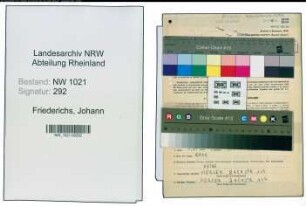 Entnazifizierung Johann Friederichs , geb. 14.04.1900 (Vorarbeiter)