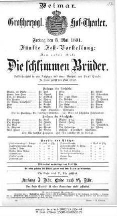Die schlimmen Brüder
