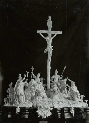 Kreuzigungsgruppe, wahrscheinlich Geschenk König August III. an Papst Benedikt XIV.