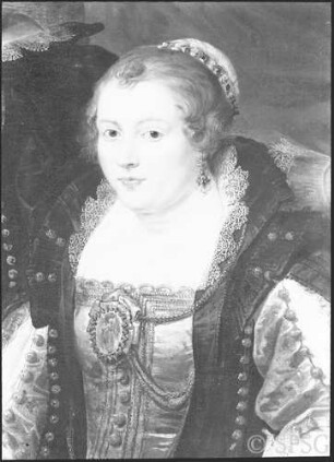 Rubens, Peter Paul. Schule: Ehepaar (oder: Bildnis eines Ehepaares), Detail, GK I 7598.