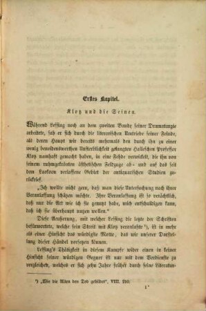 G. E. Lessing : sein Leben und seine Werke, 2
