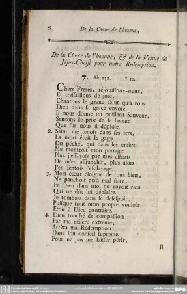 De la Chute de l´homme, & de la Venue de Jésus-Christ pour notre Rédemption