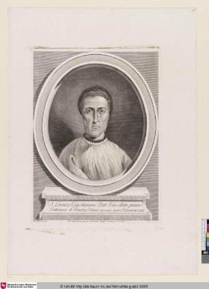 S. Lorenzo Giustiniano Patr. Ven. eletto primo Patriarca di Venezia l'anno MCCCCLI..