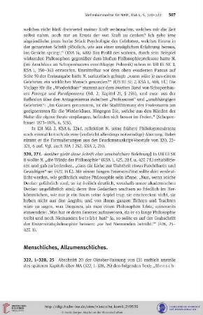 Menschliches, Allzumenschliches