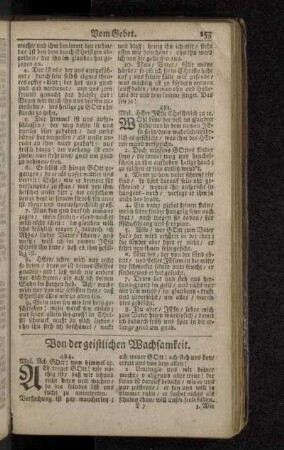 Von der geistlichen Wachsamkeit.