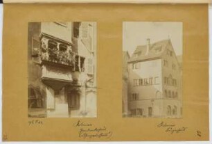 Erker, Colmar. Bürgerhaus, Colmar: Ansichten (aus: Skizzen- und Fotoalbum 16)