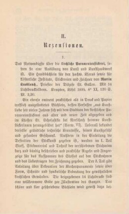 680-681 [Rezension] Knoblauch, Martin, Das Nothwendigste über die kirchliche Paramentenstickerei