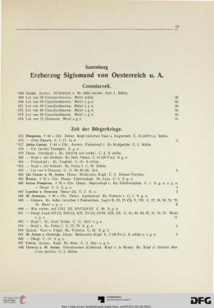 Zeit der Bürgerkriege (Nr. 675-701)