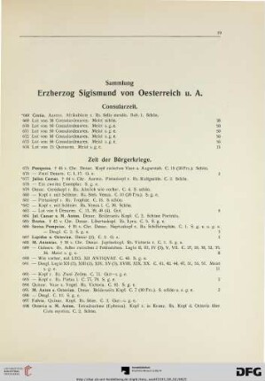 Zeit der Bürgerkriege (Nr. 675-701)