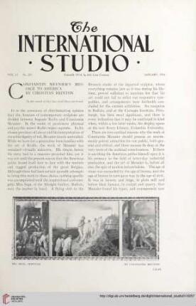 Constantin Meunier's message to America