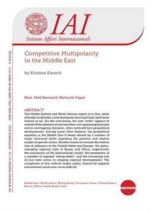 Competitive multipolarity in the Middle East