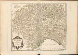 Partie Occidentale De La Lombardie et Pays circonvoisins : où sont les Etats de Savoye, Piémont, Milan, Gênes, Plaisance &c. ; Avec Privilége