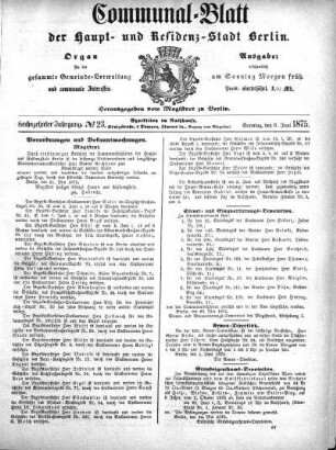 1875,23: No. 23, 6. Juni 1875