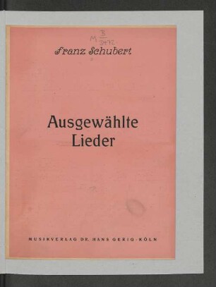 Ausgewählte Lieder