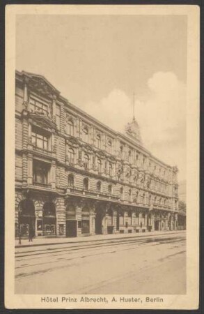 Ansichtskarte "Hotel Prinz Albrecht", Prinz-Albrecht-Straße 9
