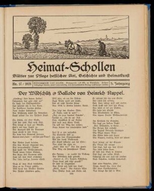 Heimat-Schollen 5. Jahrgang, Nr. 17, 1925