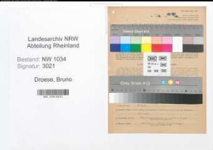 Entnazifizierung Bruno Droese , geb. 16.07.1901 (Stabsfeldwebel)