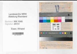 Entnazifizierung Winand Esser , geb. 01.12.1893 (Verwaltungsangestellter)