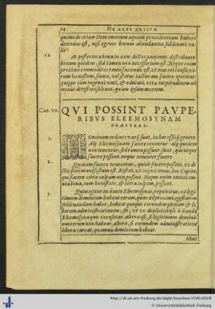Qui Possint Pauperibus Eleemosynam Praestare.