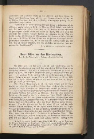 Bunte Bilder aus dem Missionsleben