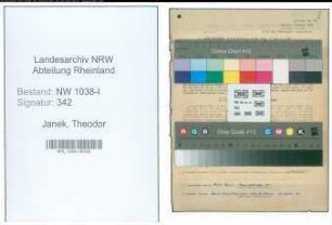Entnazifizierung Theodor Janek , geb. 14.06.1911 (Polizei)