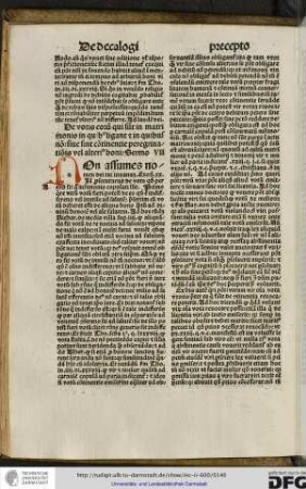 Non assumes... Exod xx. Iam prosecuturus de voto quod per eos sit qui matrimonio copulati sunt. Primo quere utrum votum fieri potest de eo quod est indifferens vel inutile ad salutem...