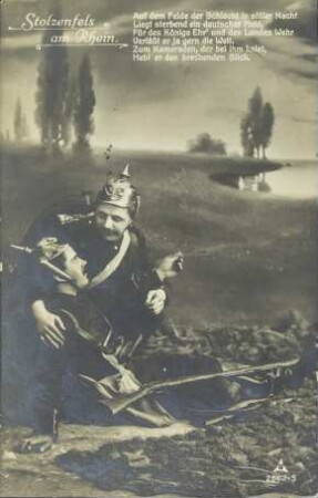 Stolzenfels am Rhein - Auf dem Felde der Schlacht [...]