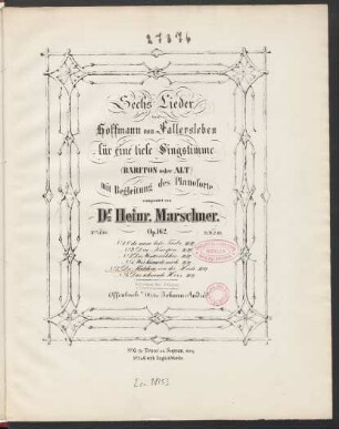 No. 5: Du Mädchen von der Heide : op: 162