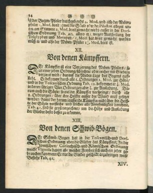 XIII. Von denen Schwib-Bögen