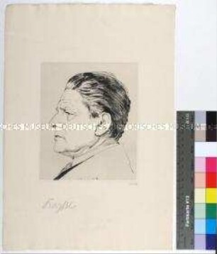 Porträt des Schauspielers, Schriftstellers und Komponisten Friedrich Kayssler