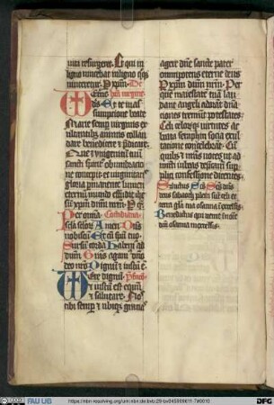 Missale (incompletum) - UER MS 106