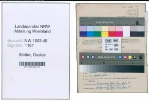 Entnazifizierung Gustav Stolter , geb. 03.01.1907 (Telegr.Werkmeister)