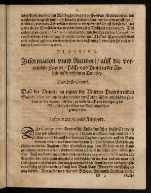 11-40, Das Erste Capitel.